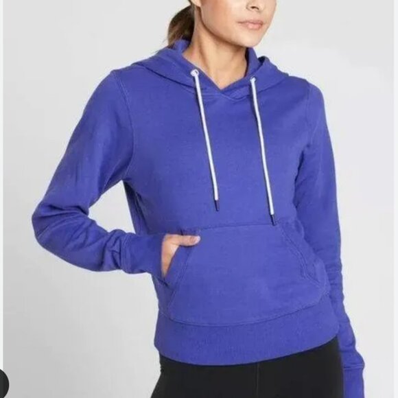 Athleta Hoodie Womens XL Pullover Kangaroo Pocket Drawstring Casual Sweatshirt - Picture 1 of 6